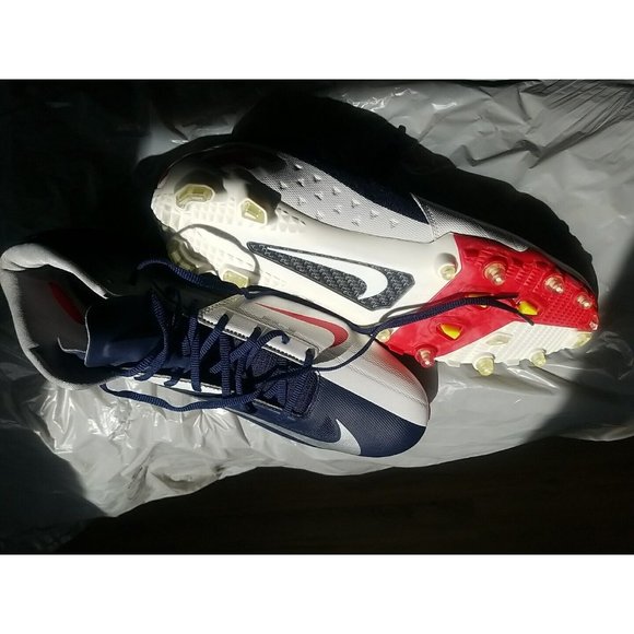 New NIKE Vapor Talon Elite 3/4 TD Molded Football Cleats Navy White Red Mens s15 - Picture 6 of 8